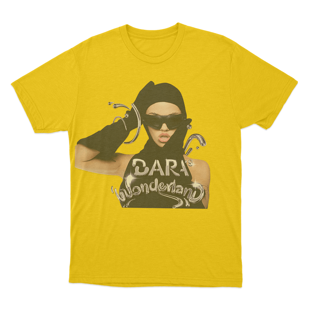 Dara's Wonderland Unisex T Shirt Yellow Daras Wonderland Unisex T Shirt Yellow